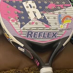 New Reflex PopTennis Paddle in Pink, Purple and Black